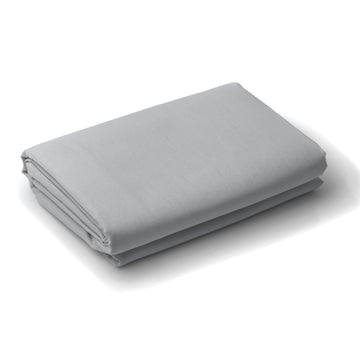 1200 Thread Count Fitted Sheet Cotton Blend Ultra Soft Bedding - King - Light Grey