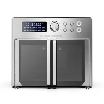 25 Litre Air Fryer Oven French Door Multifunctional - Silver