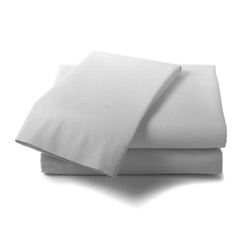 1000 Thread Count Cotton Blend Quilt Cover Set Premium Hotel Grade - Queen - Silver