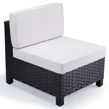 1pc Sofa Outdoor Furniture Setting - Steel Frame Garden Lounge